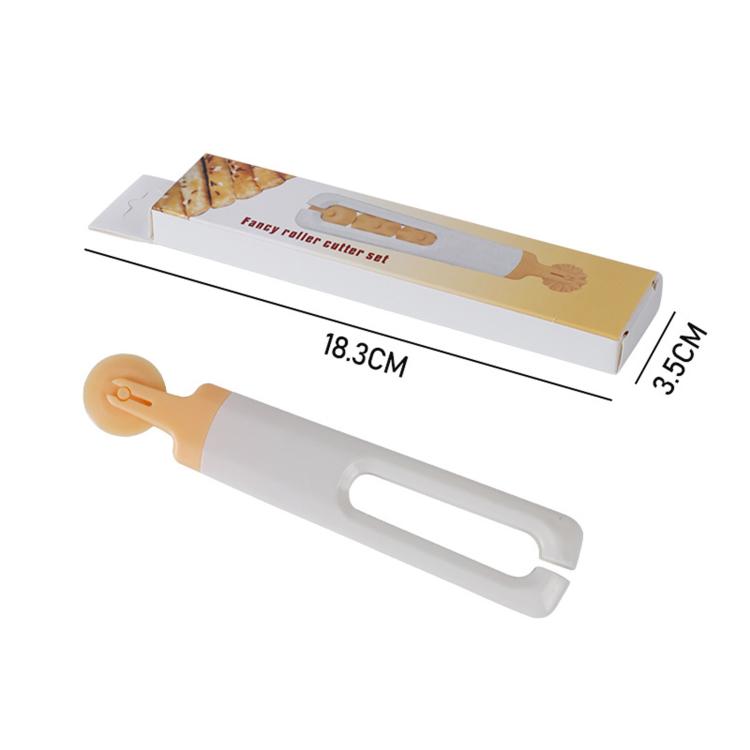 LsCook 4 In 1 Decorative Roller Cutter Set Baking and Cake Cutter