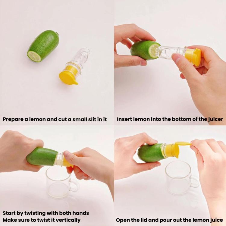 LsCook 2-Piece Set Lemon Manual Juicer