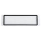 Rectangular robot vacuum air filter with white pleated media and black border