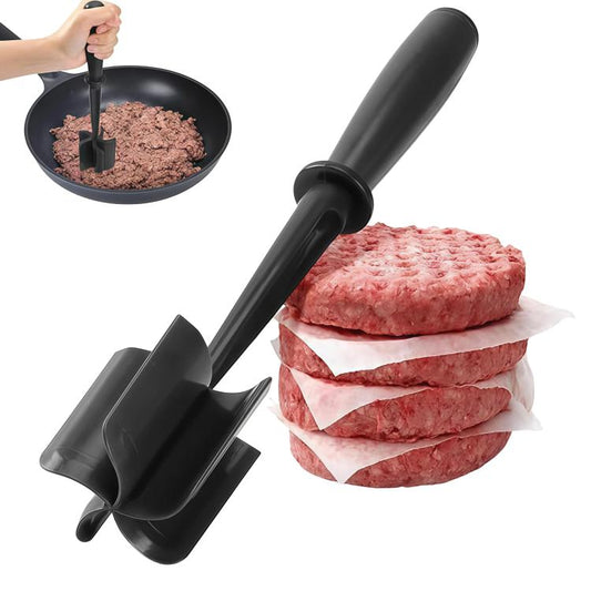 LsCook Plastic Handheld Meat Mincer Cooking Spatula
