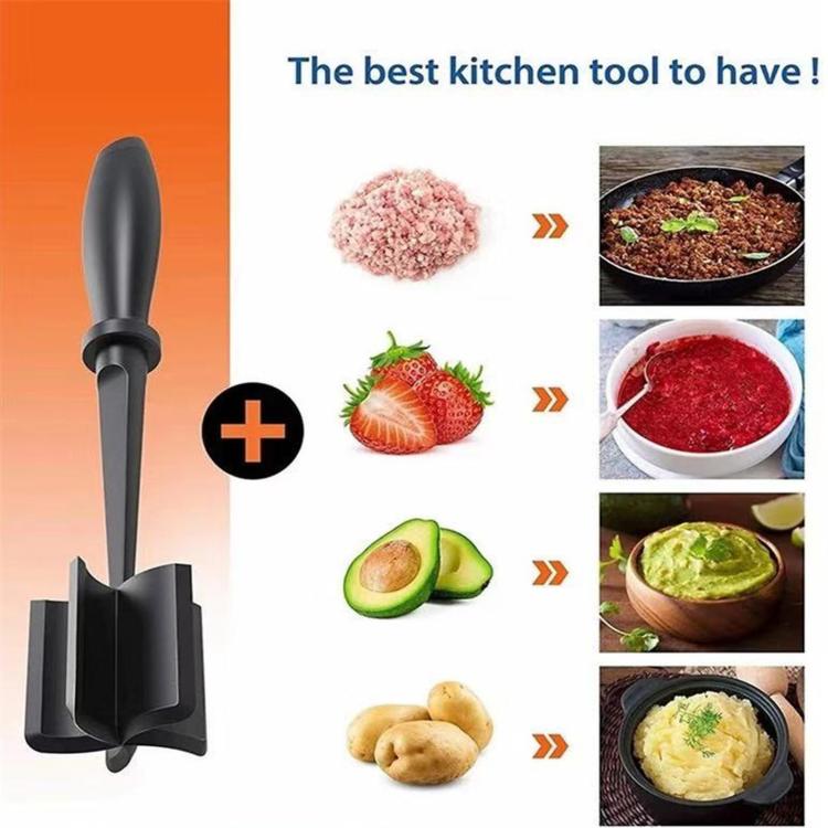 LsCook Plastic Handheld Meat Mincer Cooking Spatula