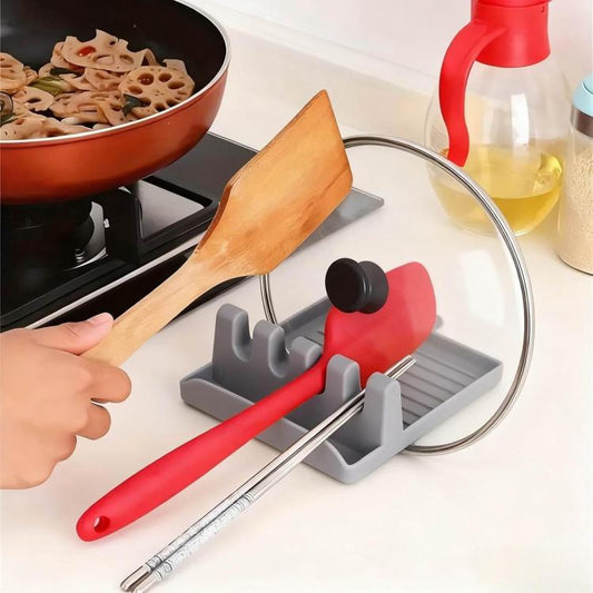 LsCook Kitchen Spatula Holder Storage Rack Multifunctional Utensil Organizer Drainer