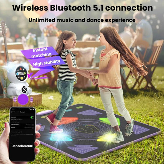 Home Sports Kids Light-Up Dance Mat, Wireless Musical Fitness Dance Machine