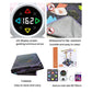 Foldable waterproof dance mat with light-up surface and LED controller screen with arrows