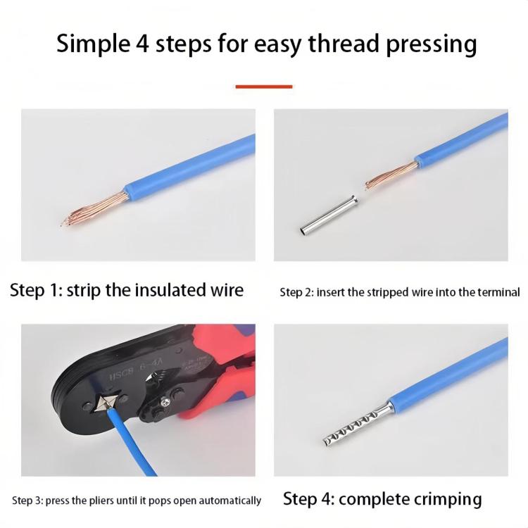 Tubular Bare Terminal Assembly Crimping Connector