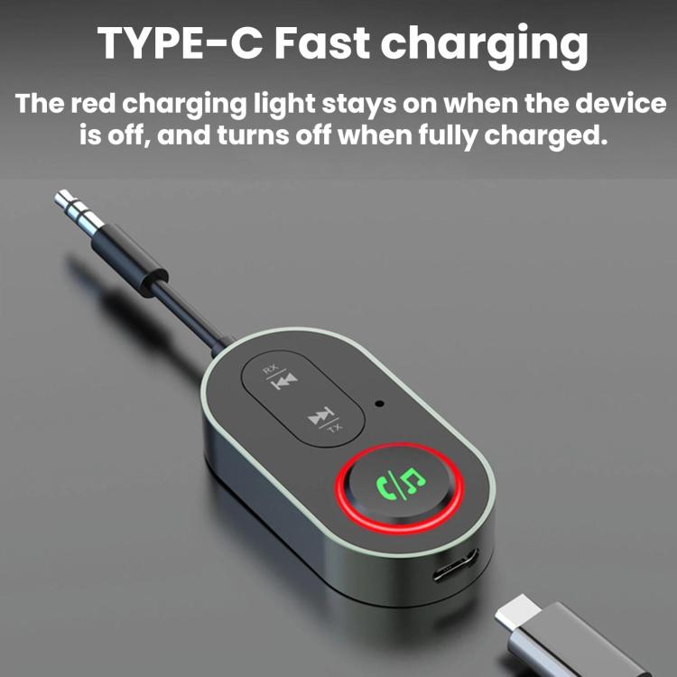 2 In 1 Remote Transmission Car Bluetooth Audio Adapter