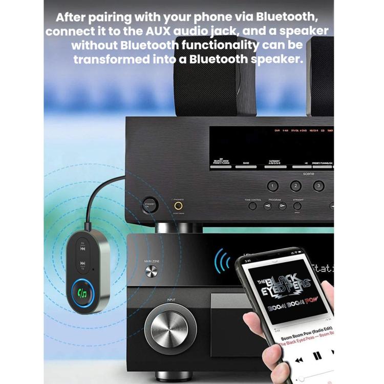 2 In 1 Remote Transmission Car Bluetooth Audio Adapter