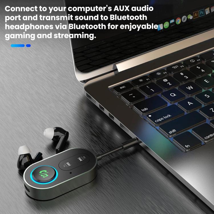 2 In 1 Remote Transmission Car Bluetooth Audio Adapter