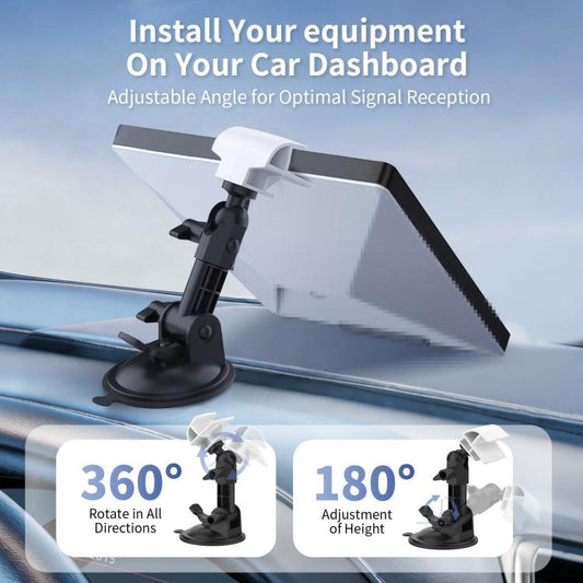 For Starlink Mini Device Center Console Car Mount, S2066 White