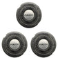 PUKEDA replacement shaver foil head, three circular blades shown from the front