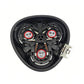 PUKEDA triple shaver head housing with four foil cutters and spring fixtures