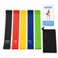 5-in-1 Resistance Loop Bands TPE Exercise Bands Workout Set with Storage Bag, 600 x 50mm