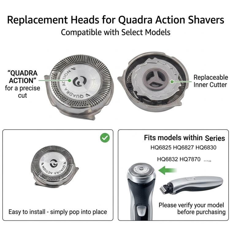 For Philips HQ6 / HQ6889 / HQ6890 Shaver Head Blades