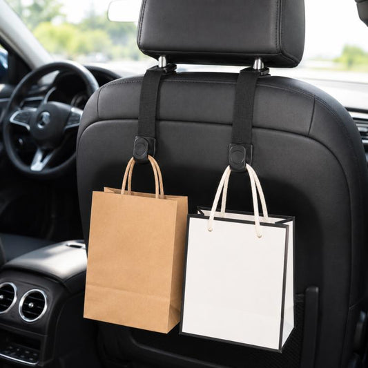2pcs /Pack Car Headrest Hooks Car Seat Purse Hook Universal Car Organizer Backseat Hanger for Handbags, Coats, Grocery Bags, Car Headrest Hooks