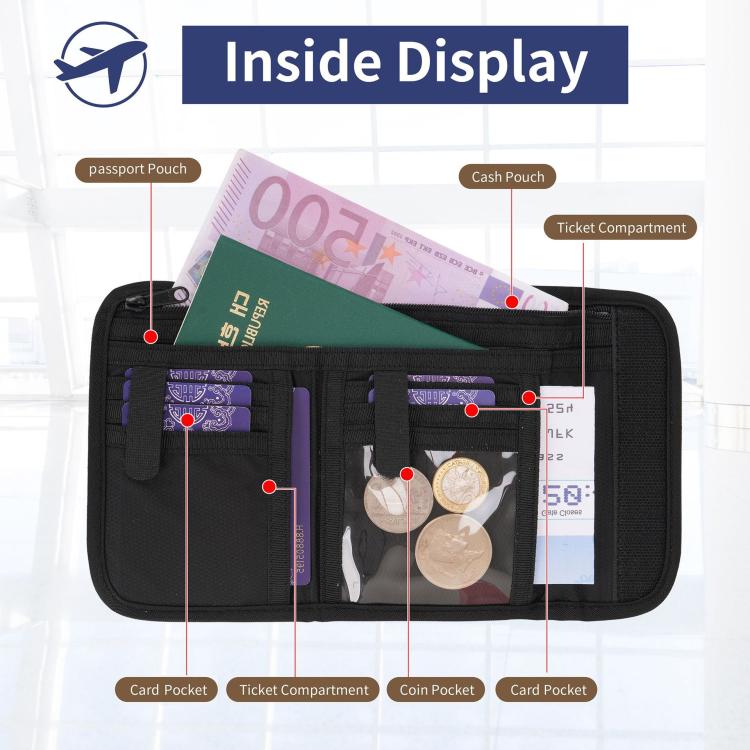 FRID Anti-Skimming Card Holder Multi-Functional Coin ID Pouch