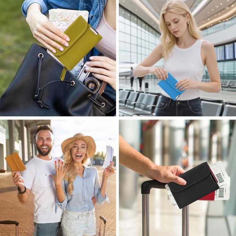 FRID Anti-Skimming Card Holder Multi-Functional Coin ID Pouch