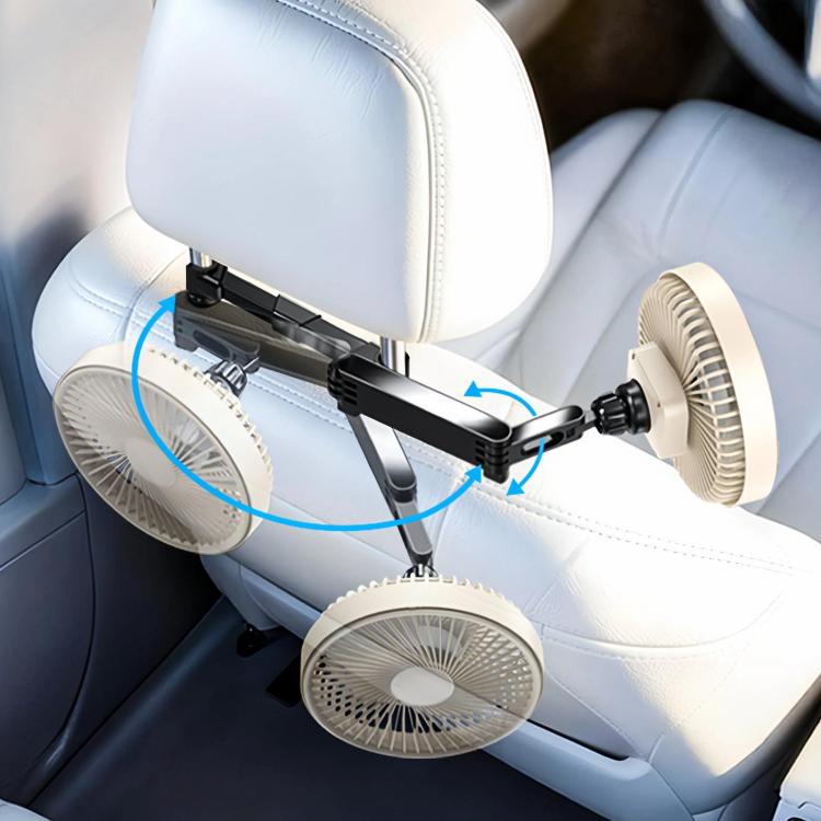 Car Rear Headrest Silent Three-speed Adjustable Cooling Fan