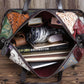 Vintage Handheld Travel Bag Women Spliced Shoulder & Crossbody Bag