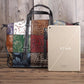Vintage Handheld Travel Bag Women Spliced Shoulder & Crossbody Bag