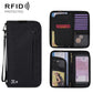 Passport ID Organizer RFID-Protected Cash Travel Document Pouch