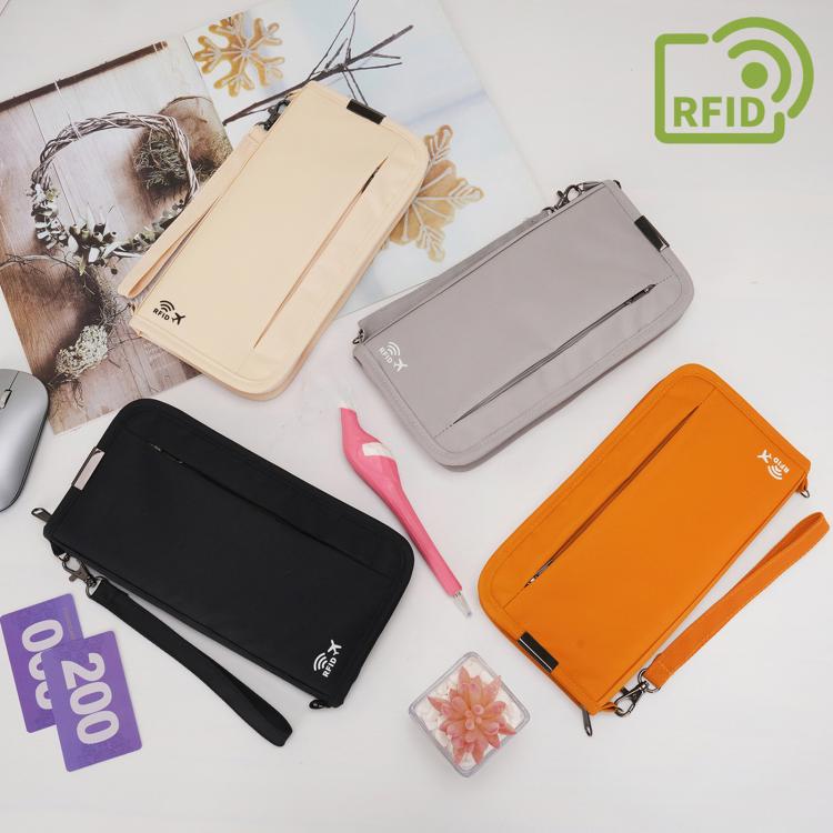 Passport ID Organizer RFID-Protected Cash Travel Document Pouch