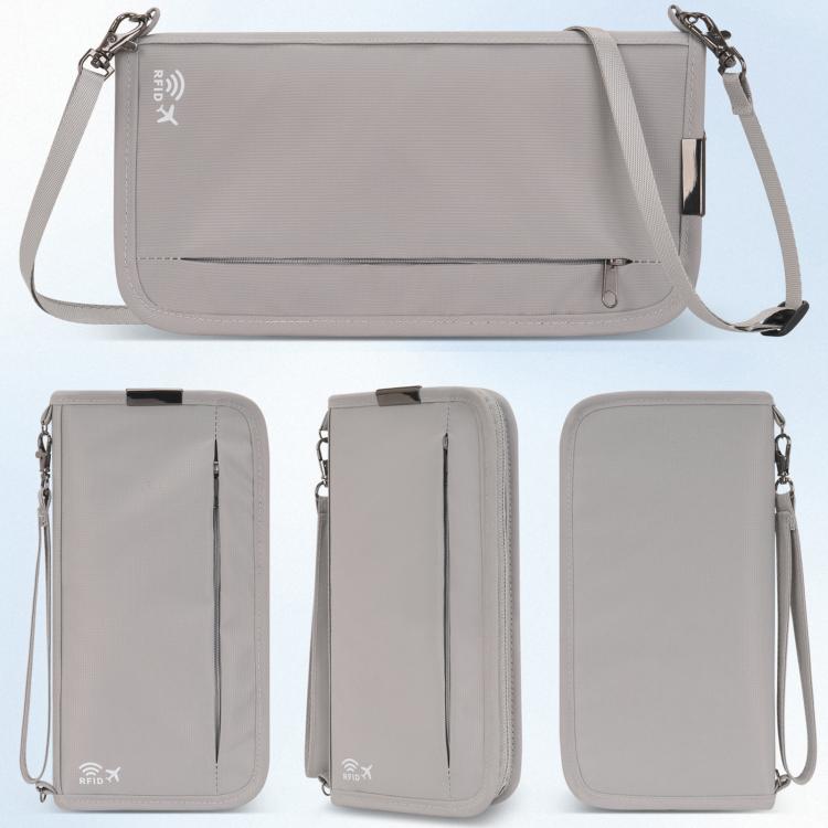 Passport ID Organizer RFID-Protected Cash Travel Document Pouch