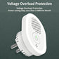 White plug-in ultrasonic repellent lamp with side prongs and power switch