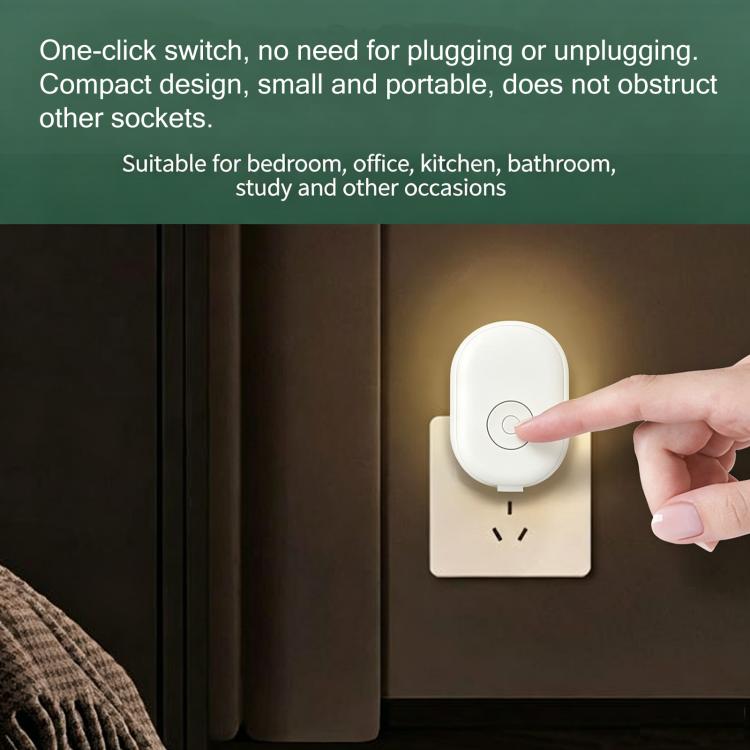 Plug-in ultrasonic repellent lamp with grille speaker and finger-activated switch