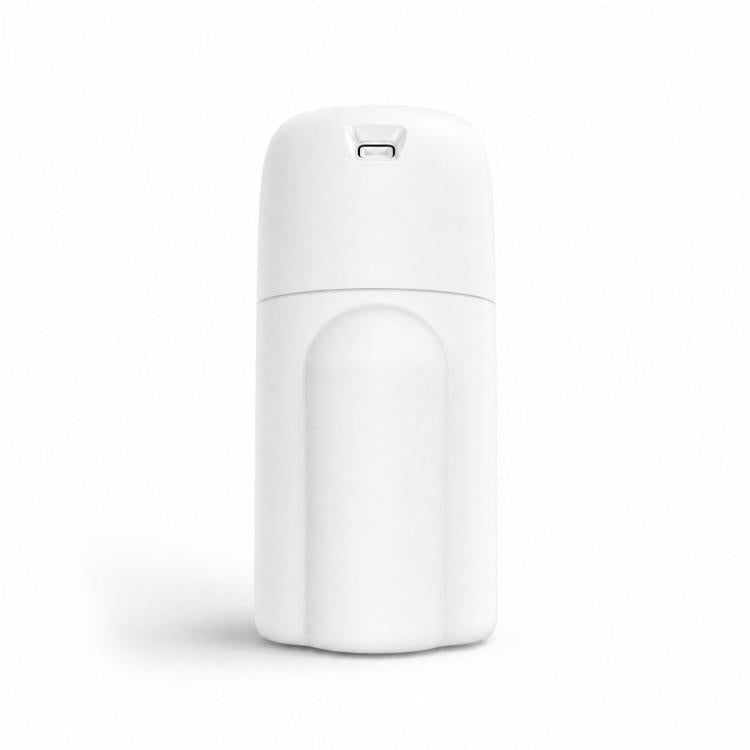 White aroma diffuser with top handle and front control panel