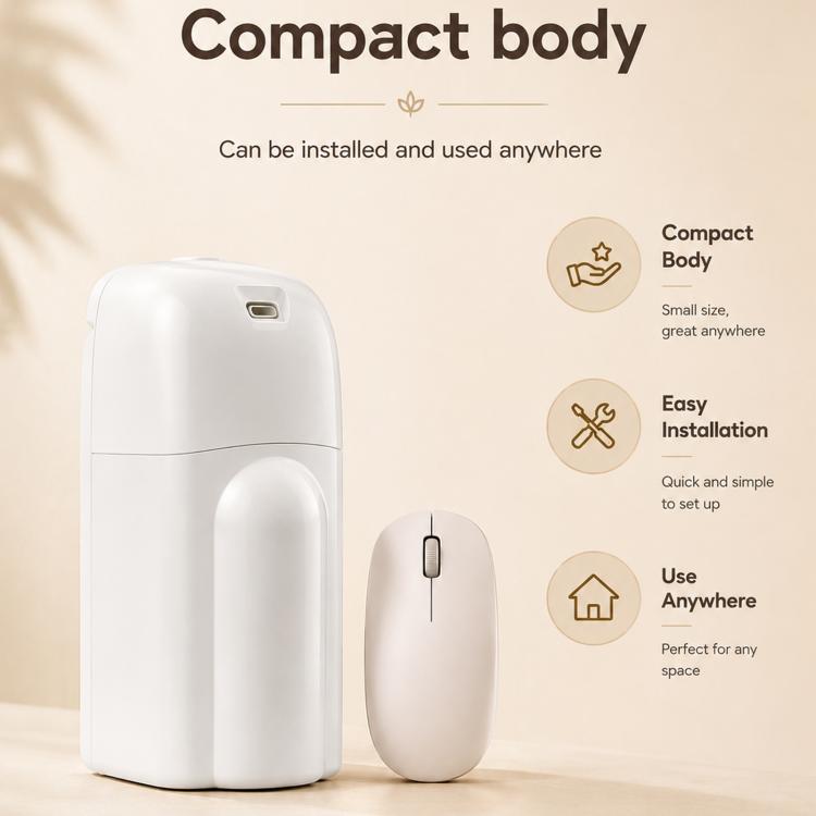 White aroma diffuser with removable control key fob