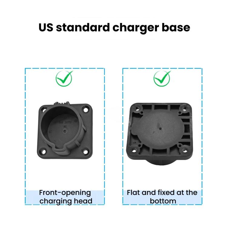For US Standard J1772 EV Charger Holder Bracket Charging Socket, 5-Hole