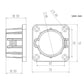 For US Standard J1772 EV Charger Holder Bracket Charging Socket, 5-Hole