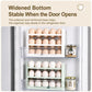 30 Eggs Holder for Refrigerator Door, 3-Tier Flip-Up Egg Storage Container with Sliding Date Tracker, Clear Space-Saving Egg Dispenser Rack