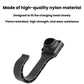 Black EV charging cable hook bracket with U-shaped cradle for charging head