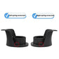 EV charging socket holder with left and right spring screw-lock bases