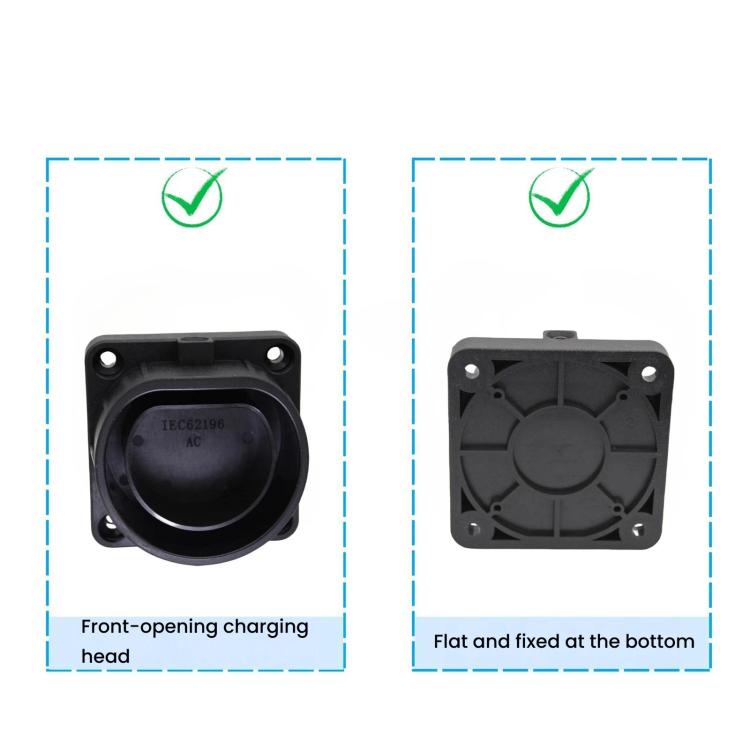 Type 2 EU Standard EV Charging Head Holder, Charging Pile Connector Bracket, For Type 2 EU Standard