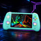 Mint retro handheld game console controller with 5.1-inch screen and dual thumbsticks