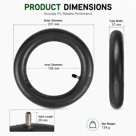 Ulip 10-Inch Thickened Wear-Resistant Puncture-Proof Straight-Nose Inner Tube For Segway-Ninebot Max G30