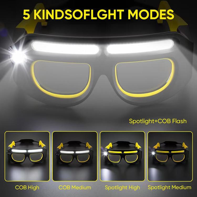 Glasses Style LED Induction Headlamp, Outdoor Head Light For Night Fishing & Maintenance