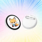 1.85-inch HD touchscreen Bluetooth anime badge display with dog graphic on white body