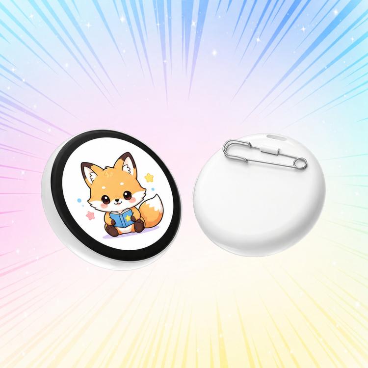1.85-inch HD touchscreen Bluetooth anime badge display with dog graphic on white body