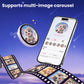 1.85-inch HD touchscreen Bluetooth anime badge display with cat graphic on oval body