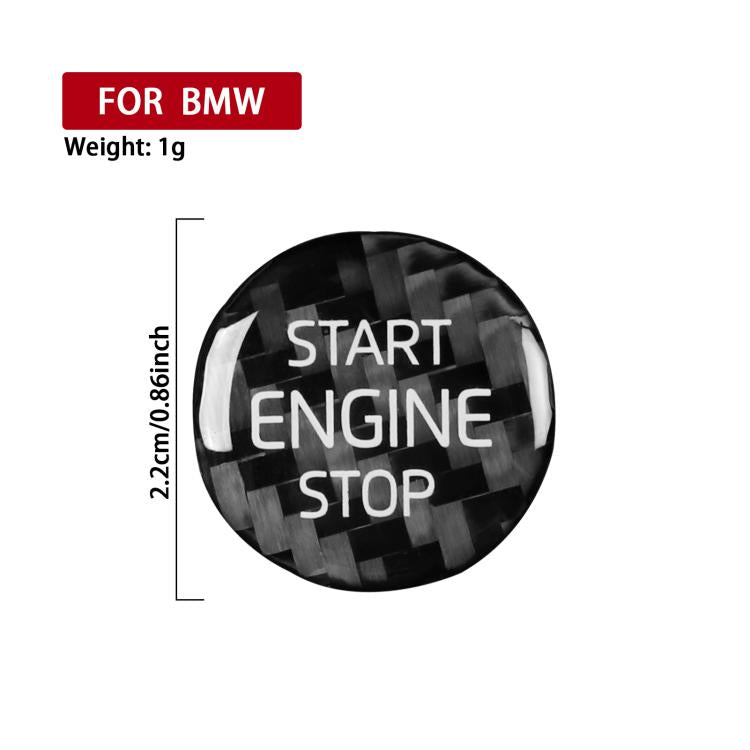 Engine Start Key Push Button Sticker For BMW G Chassis Models, Black, Red, German, Red Edge
