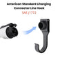 For J1772 US Standard Charging Head Holder, EV Charging Cable Bracket, For J1772 US Standard With Hook