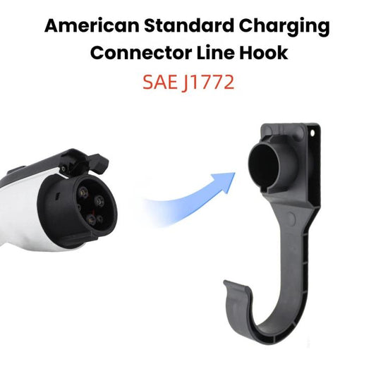 For J1772 US Standard Charging Head Holder, EV Charging Cable Bracket, For J1772 US Standard With Hook