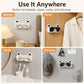 Cat-face glasses holder wall mount for bedside, closet, vanity, and entryway
