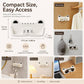 Compact cat-face glasses holder wall mount with adhesive pad for easy reach