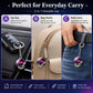 Galaxy crystal ball keychain with silver keyring and chain shown on keys and bags.