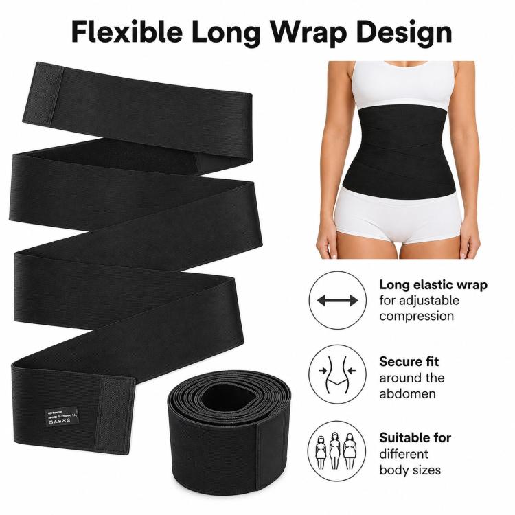Women Shapewear Wrapping Belt Tummy Control Elastic Band, 5M, 6M