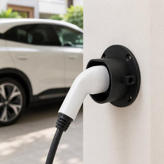 For EU Type 2 EV Charging Pile Round Empty Charging Connector Dock Bracket, For EU Type 2 Round